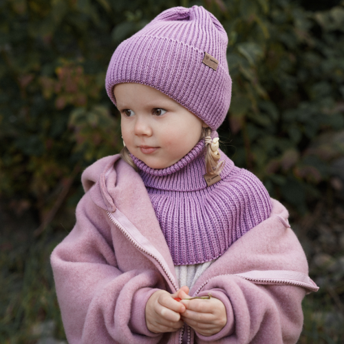 czapka i komin zimowy merino Patulove Lilac.png